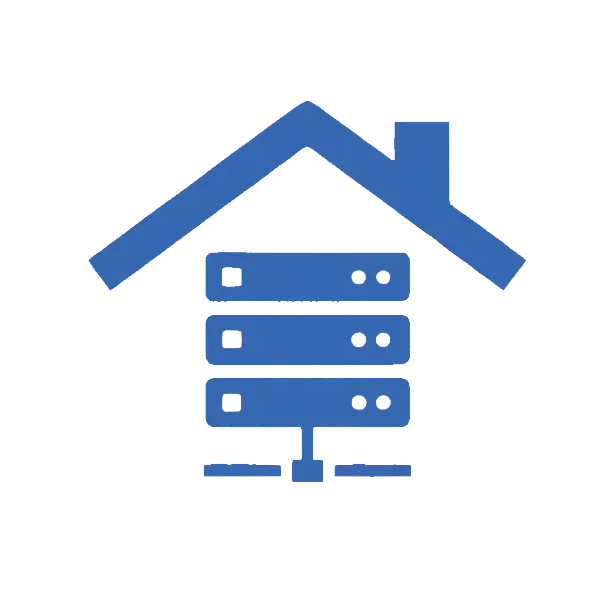Representación de arquitectura local (on-premise) de ASDT Tech para el almacenamiento de datos y gestión de servidores privados.