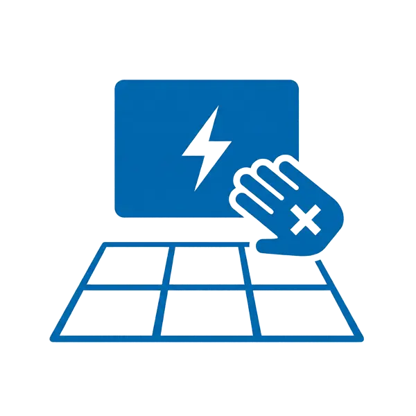 Ilustración técnica de seguridad eléctrica para mantenimiento de cajas negras en falsos techos bajo normativa técnica de ASDT Tech.